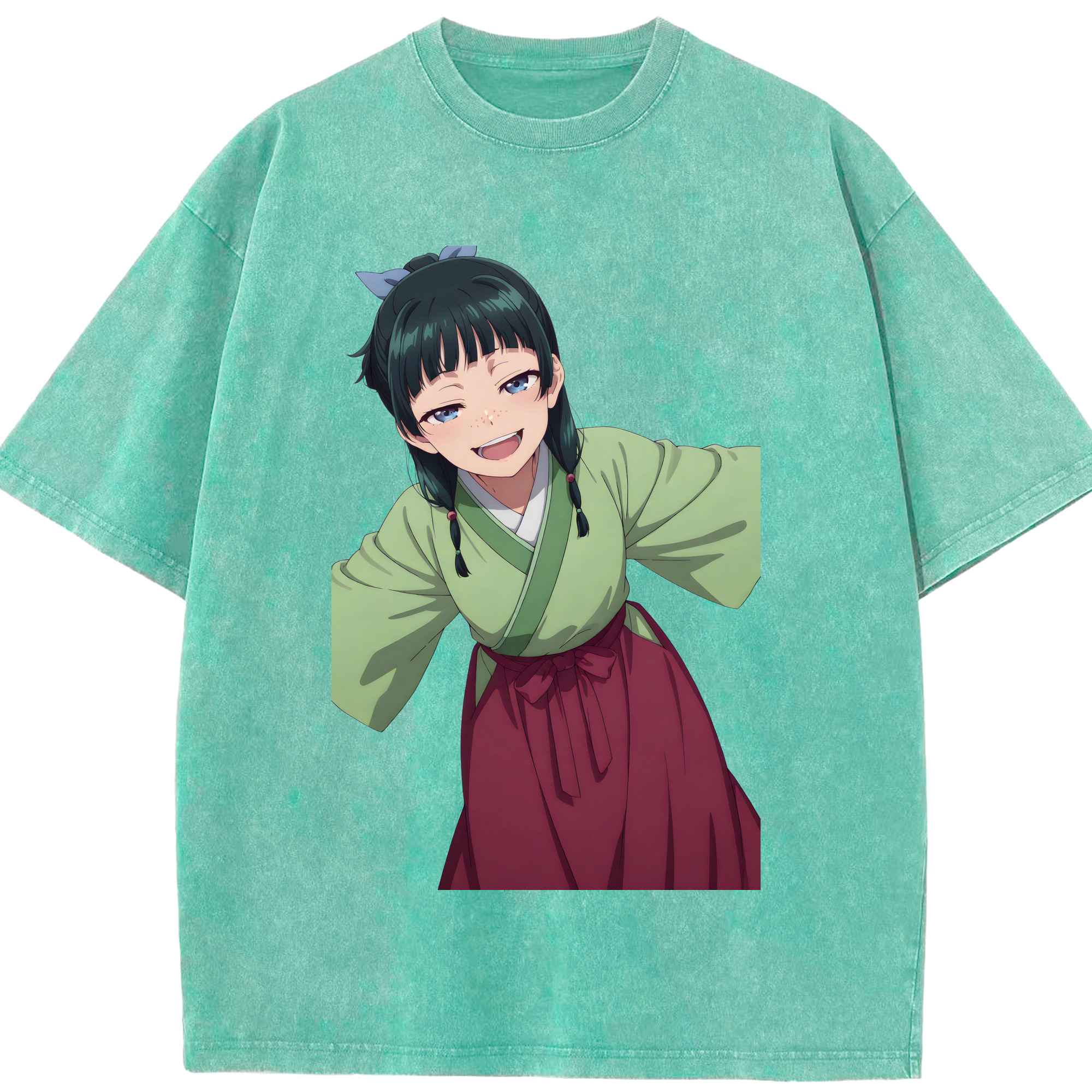 （画像用） 薬屋のひとりごと The Apothecary Diaries 綿100% ヴィンテージ風 半袖Tシャツ（フロントプリント）